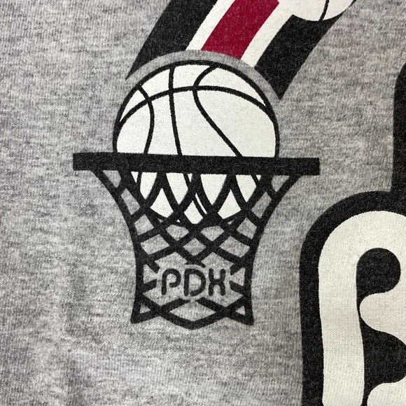 Portland Trail Blazers Shirt Mens Large Gray Damian Basketball - Picture 3 of 10